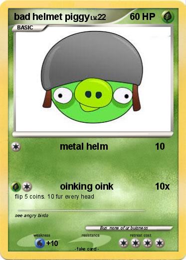 Pokemon bad helmet piggy