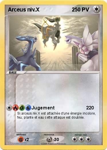 Pokemon Arceus niv.X                      2            