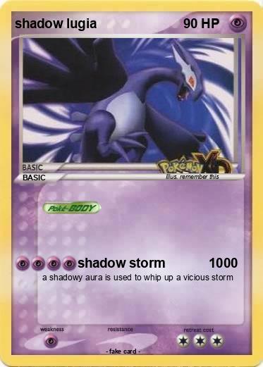 Pokemon shadow lugia