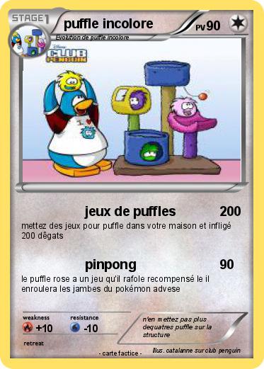 Pokemon puffle incolore