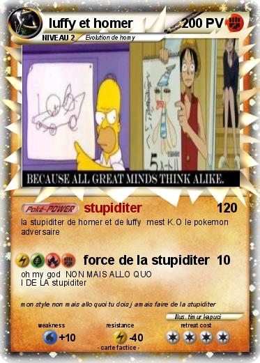 Pokemon luffy et homer