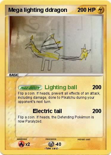Pokemon Mega lighting ddragon