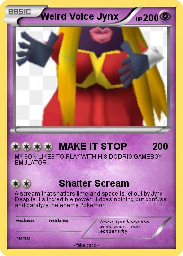 Pokemon Weird Voice Jynx