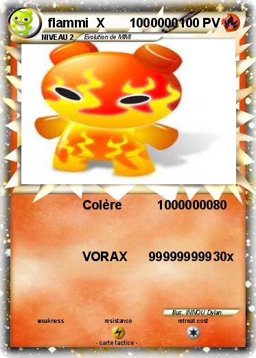 Pokemon flammi  X       1000000