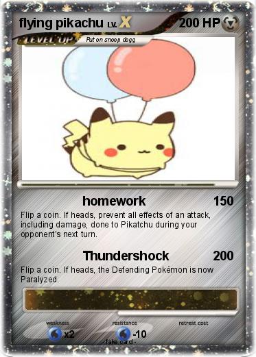 Pokemon flying pikachu