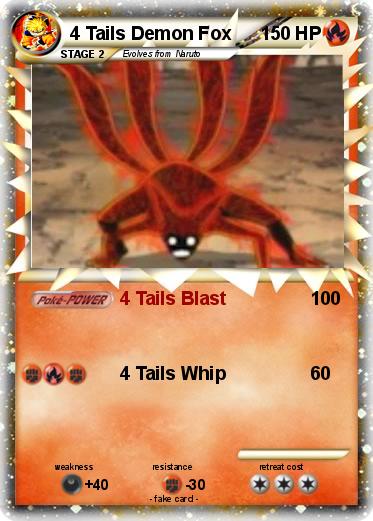 Pokemon 4 Tails Demon Fox