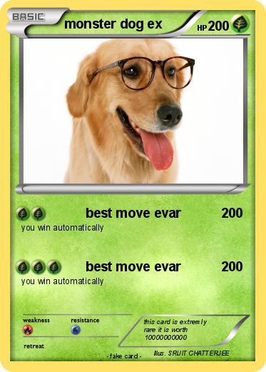 Pokemon monster dog ex