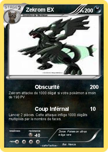 Pokemon Zekrom EX