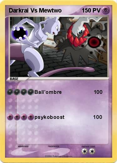 Pokemon Darkrai Vs Mewtwo
