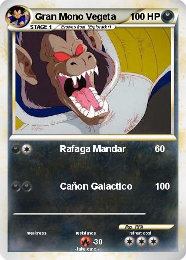 Pokemon Gran Mono Vegeta