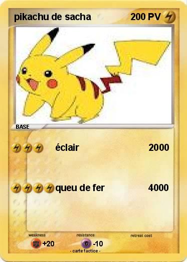 Pokemon pikachu de sacha