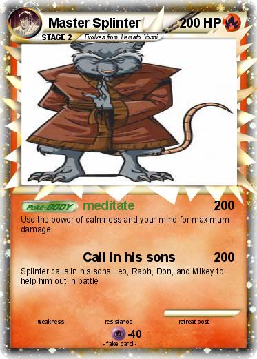 Pokemon Master Splinter