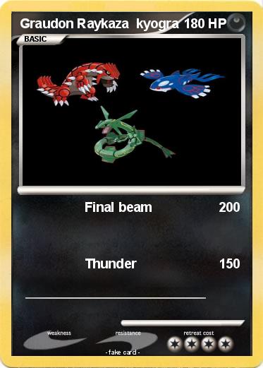 Pokemon Graudon Raykaza  kyogra