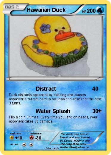 Pokemon Hawaiian Duck