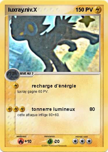 Pokemon luxray.niv.X