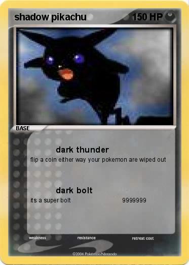 Pokemon shadow pikachu