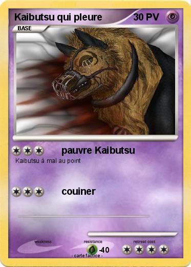 Pokemon Kaibutsu qui pleure