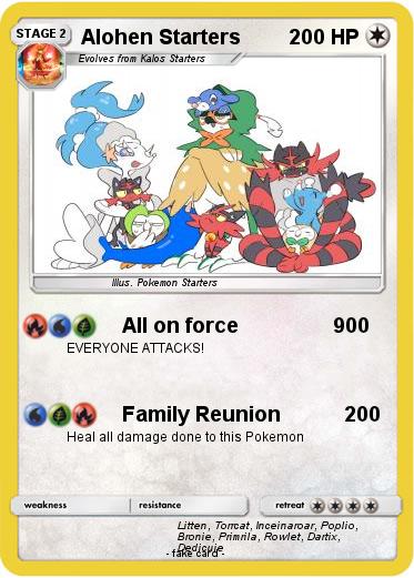 Pokemon Alohen Starters