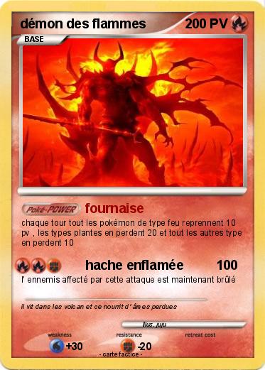 Pokemon démon des flammes