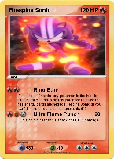 Pokemon Firespine Sonic    