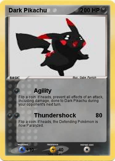 Pokemon Dark Pikachu