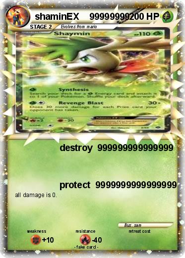 Pokemon shaminEX    99999999