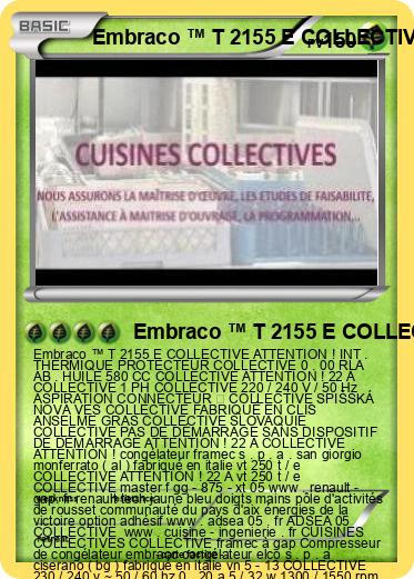 Pokemon Embraco ™ T 2155 E COLLECTIVE