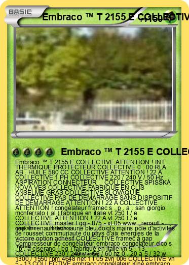 Pokemon Embraco ™ T 2155 E COLLECTIVE