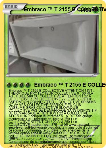 Pokemon Embraco ™ T 2155 E COLLECTIVE