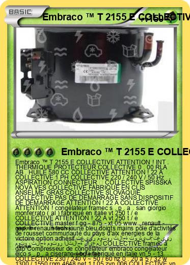 Pokemon Embraco ™ T 2155 E COLLECTIVE