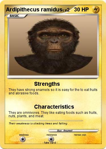 Pokemon Ardipithecus ramidus