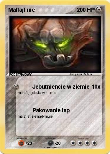 Pokemon Malfajt nie