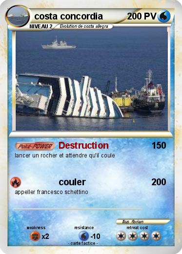 Pokemon costa concordia