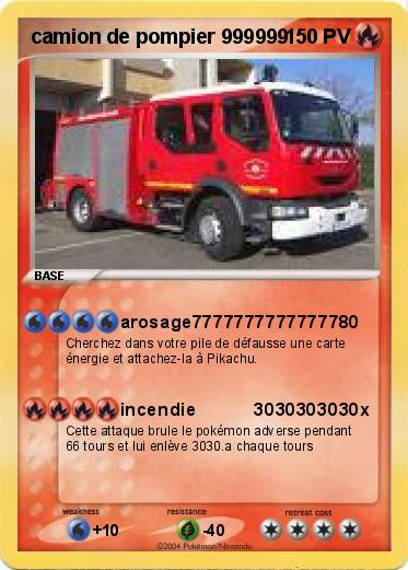 Pokemon camion de pompier 999999