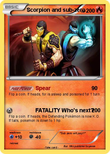 Pokemon Scorpion and sub-zero