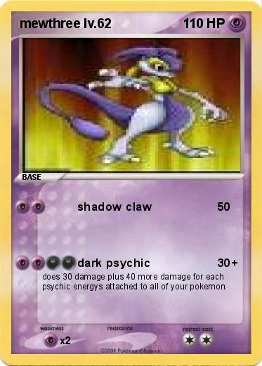 Pokemon mewthree lv.62