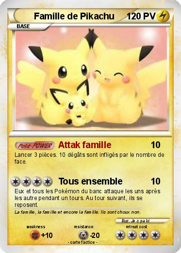 Pokemon Famille de Pikachu