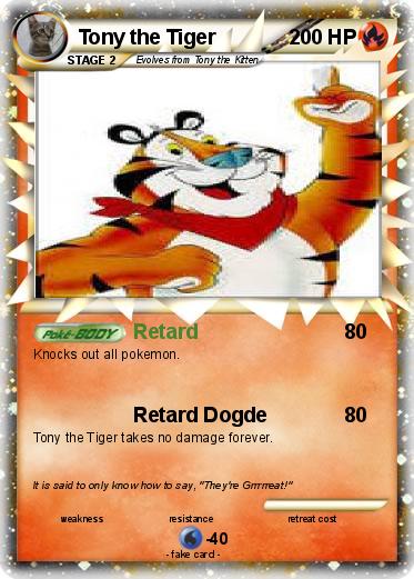 Pokemon Tony the Tiger