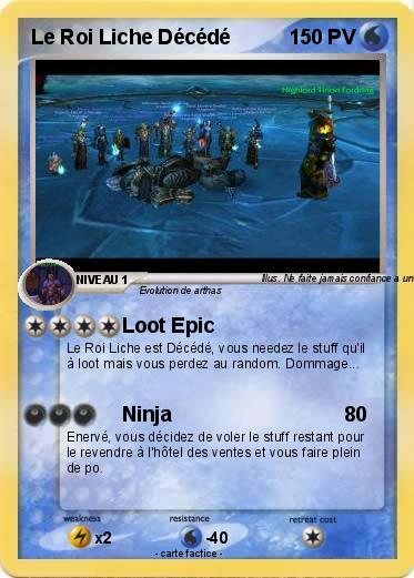 Pokemon Le Roi Liche Décédé