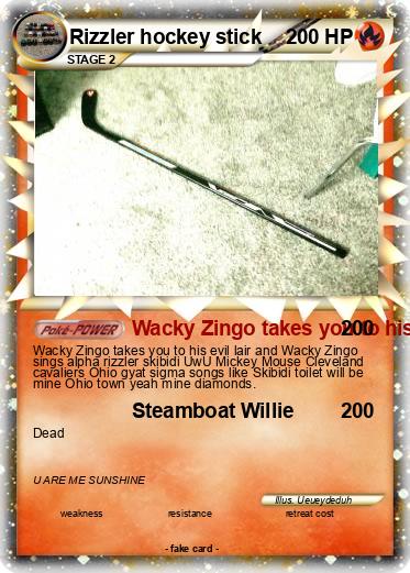 Pokemon Rizzler hockey stick