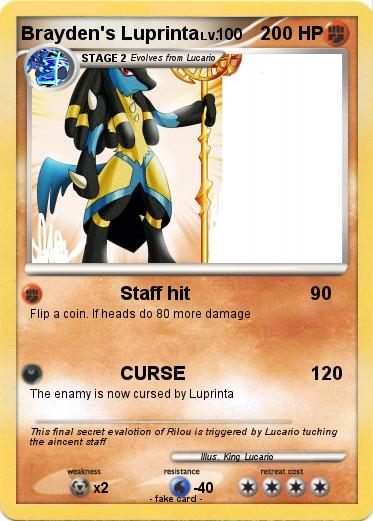 Pokemon Brayden's Luprinta