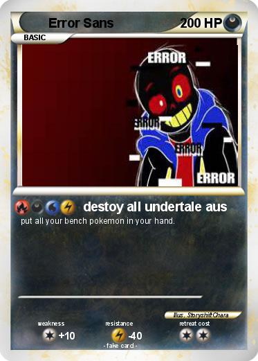 Pokemon Error Sans
