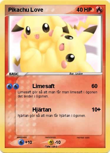Pokemon Pikachu Love