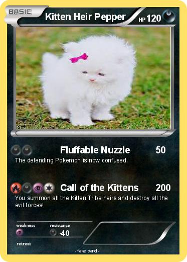 Pokemon Kitten Heir Pepper