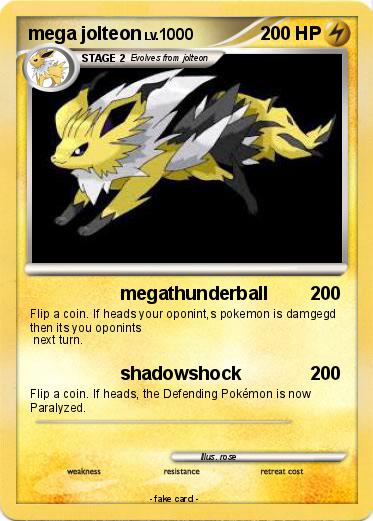 Pokemon mega jolteon