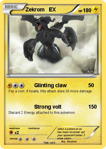 Pokemon Zekrom   EX