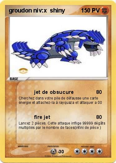 Pokemon groudon niv:x  shiny