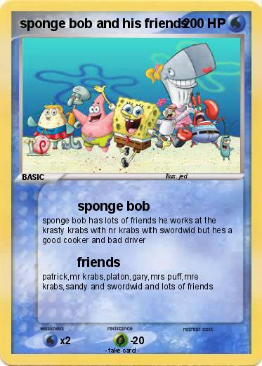 Pokemon sponge bob and his friends