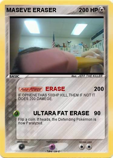Pokemon MASEVE ERASER