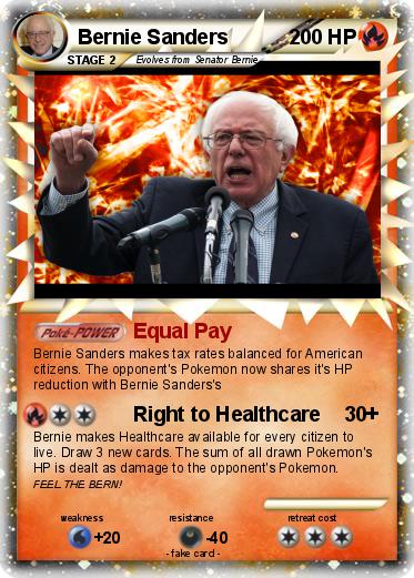 Pokemon Bernie Sanders